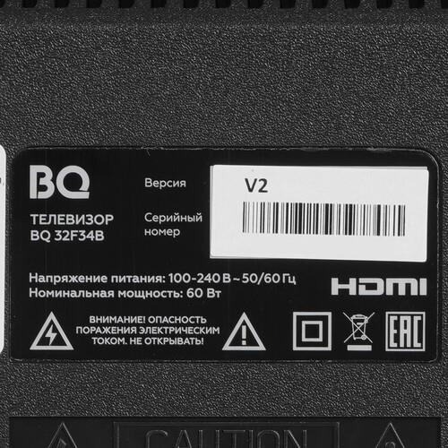 32" (81 см) Телевизор BQ 32F34B черный