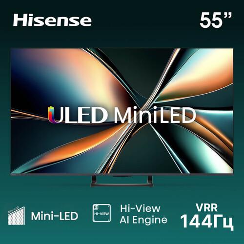 55" (139 см) Телевизор Hisense 55U7Q черный