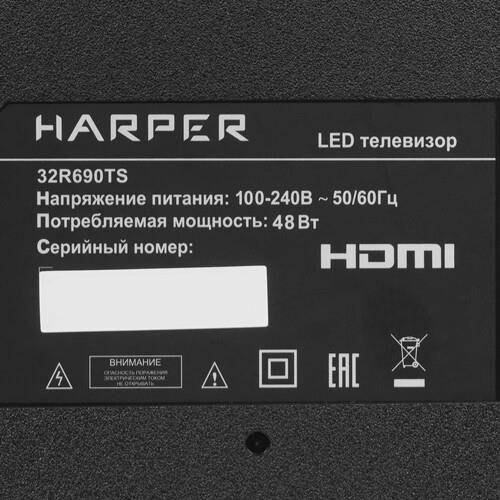 32" (81 см) Телевизор Harper 32R690TS черный
