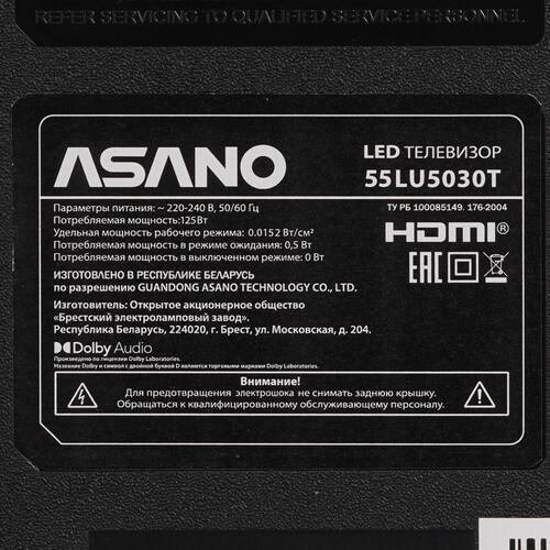 55" (138 см) Телевизор Asano 55LU5030T черный