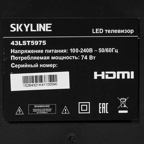 43" (108 см) Телевизор Skyline 43LST5975 черный