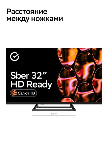 32" (80 см) Телевизор Sber SDX-32H2128 черный