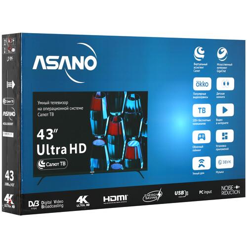 42.5" (108 см) Телевизор Asano 43LU5030T черный