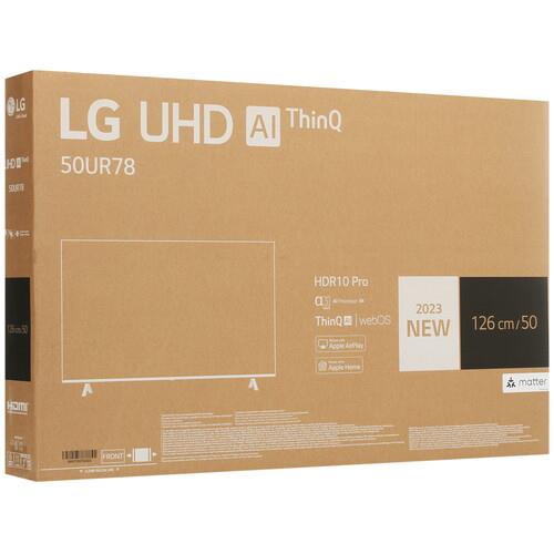 50" (125 см) Телевизор LG 50UR78009LL черный