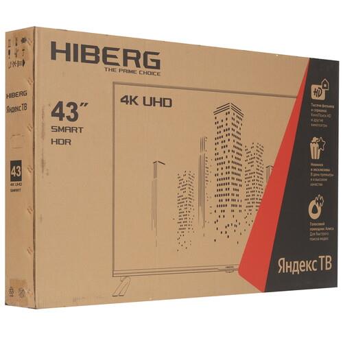 43" (109 см) Телевизор HIBERG 43Y UHD-R черный