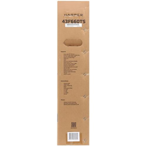 43" (108 см) Телевизор Harper 43F660TS черный