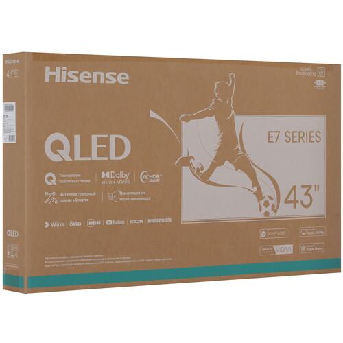 43" (109 см) Телевизор Hisense 43E7NQ черный
