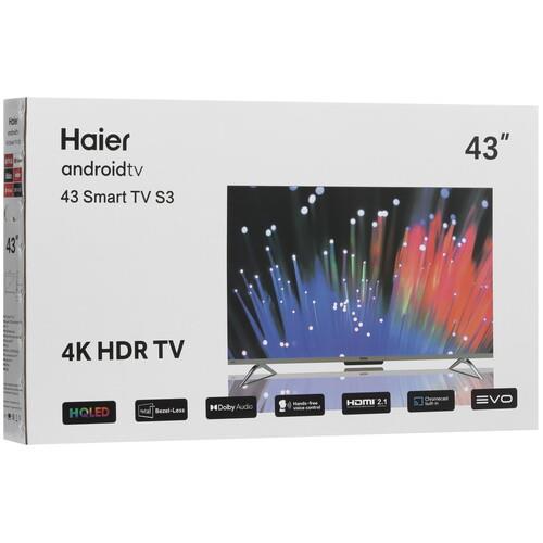 43" (110 см) Телевизор Haier 43 Smart TV S3 серый