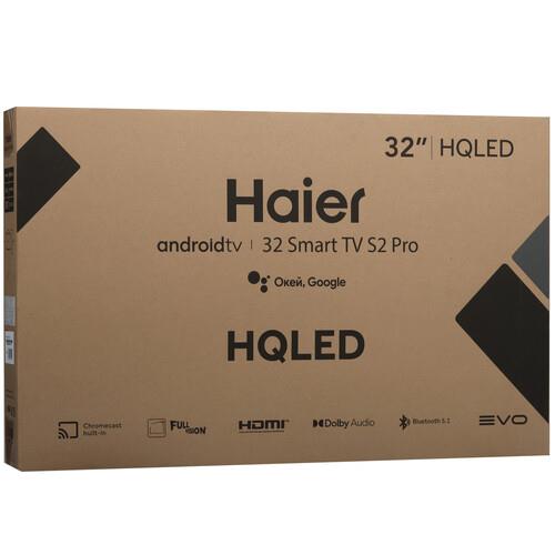 32" (80 см) Телевизор Haier 32 Smart TV S2 PRO черный