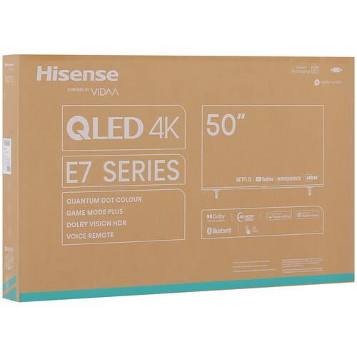 50" (127 см) Телевизор Hisense 50E7KQ черный