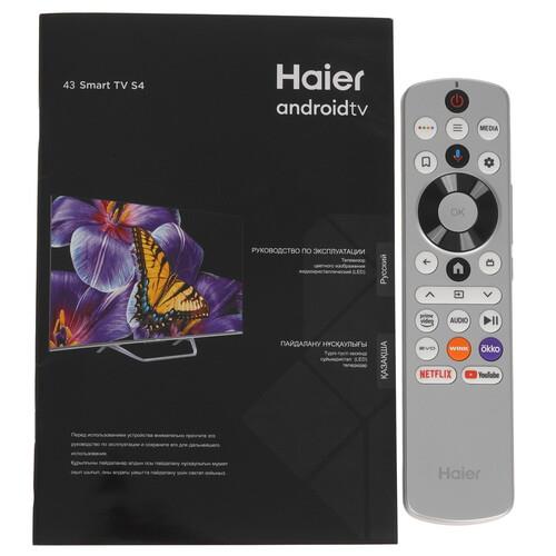 43" (110 см) Телевизор Haier 43 Smart TV S4 серебристый